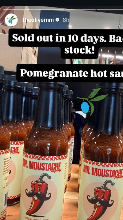 Instagram story from The Olive: sold out in 10 days, back in stock
