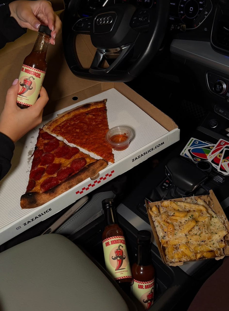 A slice in the car